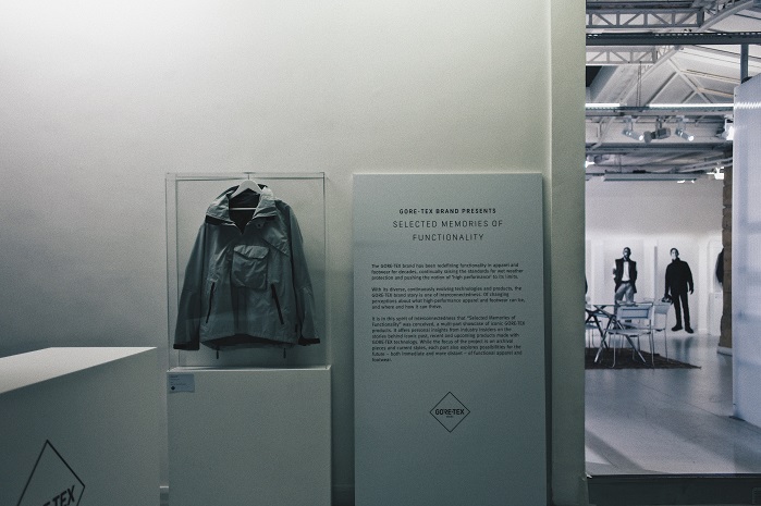 The exhibition offers insight into the qualities that Gore-Tex product technologies bring to lifestyle and fashion collections. © Gore-Tex 