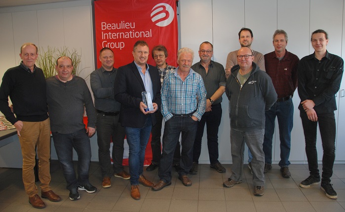 Beaulieu Fibres International Project Team at the Award ceremony on 20 February 2019. © Beaulieu International Group