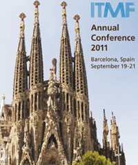 The ITMF Annual Conference 2011 takes place next month in Barcelona, Spain from 19-20 September 19/20, 2011 prior to the start of ITMA 2011 (September 22-29, 2011). Delegates will also participate in the ITMA/ITMF World Textile Summit 2011 on September 21.