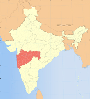 Map showing Maharashtra (image: CC-by-sa PlaneMad/Wikipedia http://en.wikipedia.org/wiki/File:India_Maharashtra_locator_map.svg