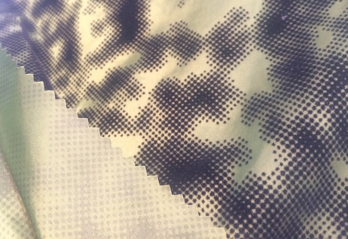 Hyperbola 100% nylon with internal flock print. © Anne Prahl