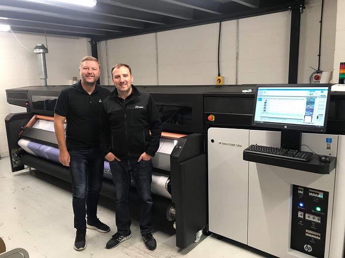 Manchester Print Services is the first HP Stitch customer in the UK, and PONGS is its materials manufacturer of choice. © Manchester Print Services