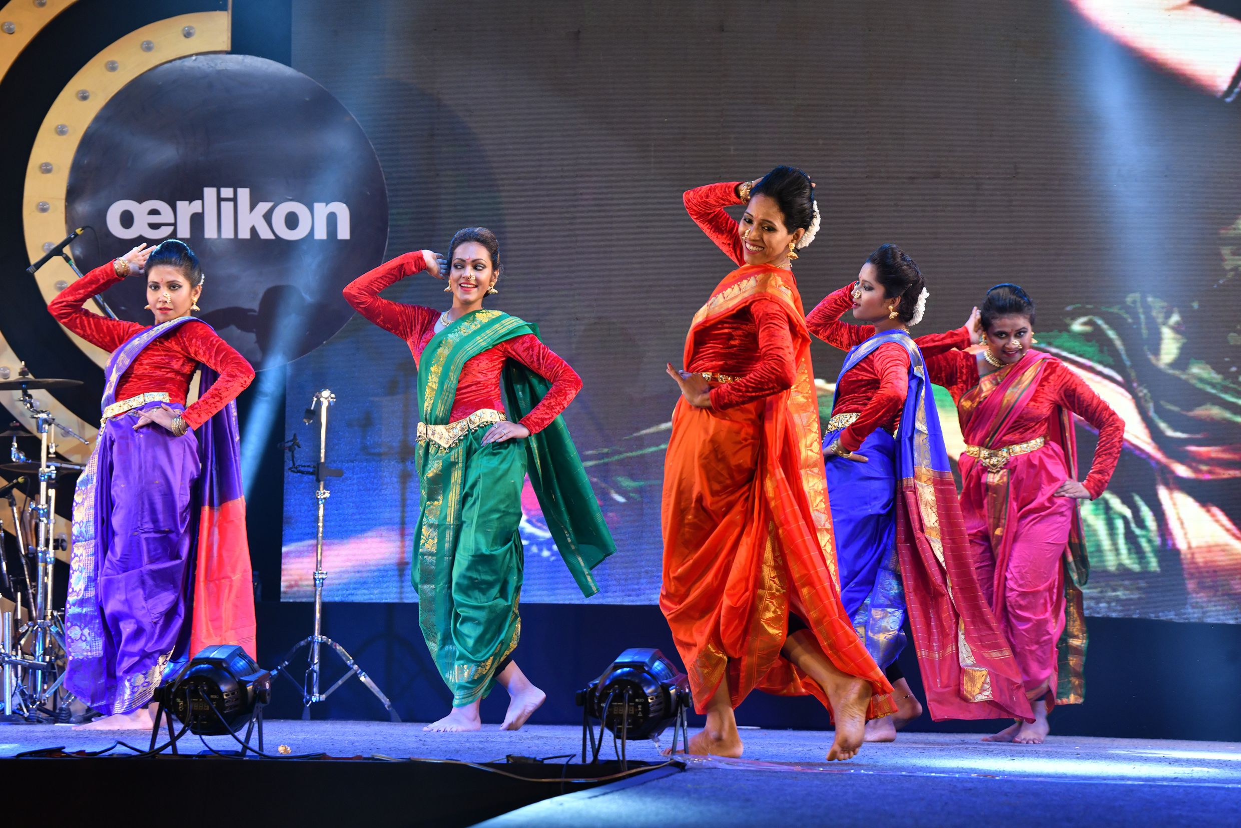 The ‘Sukalyann d’entourage’ dance troupe with its ‘Amar Sonar Bangla’ program.