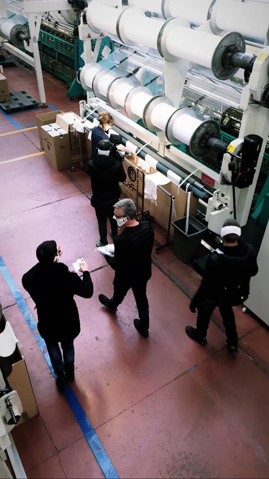 Cifra CEO Cesare Citterio in action at the company’s factory in Verano Brianza. 