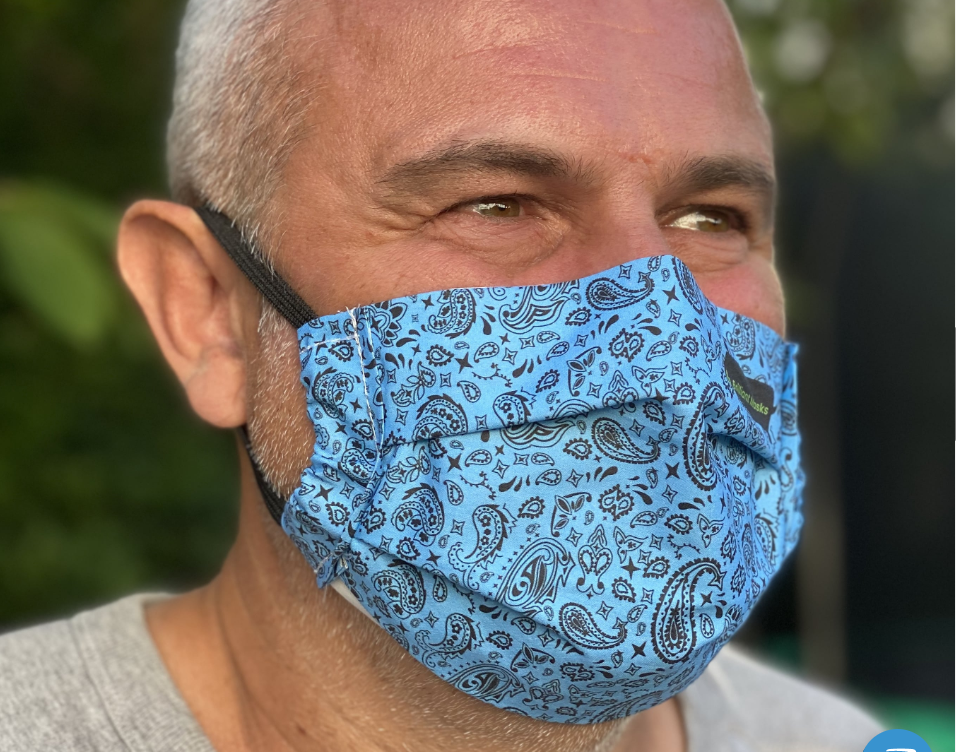 The Brilliant face mask designed by the Innovation Team at Alder Hey Children’s NHS Foundation Trust. © Heathcoat Fabrics.