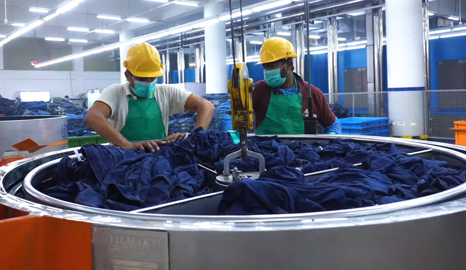 AGI Denim now recycles 4.4 million gallons of water each month as a result of its new wastewater treatment plant. © Monforts.