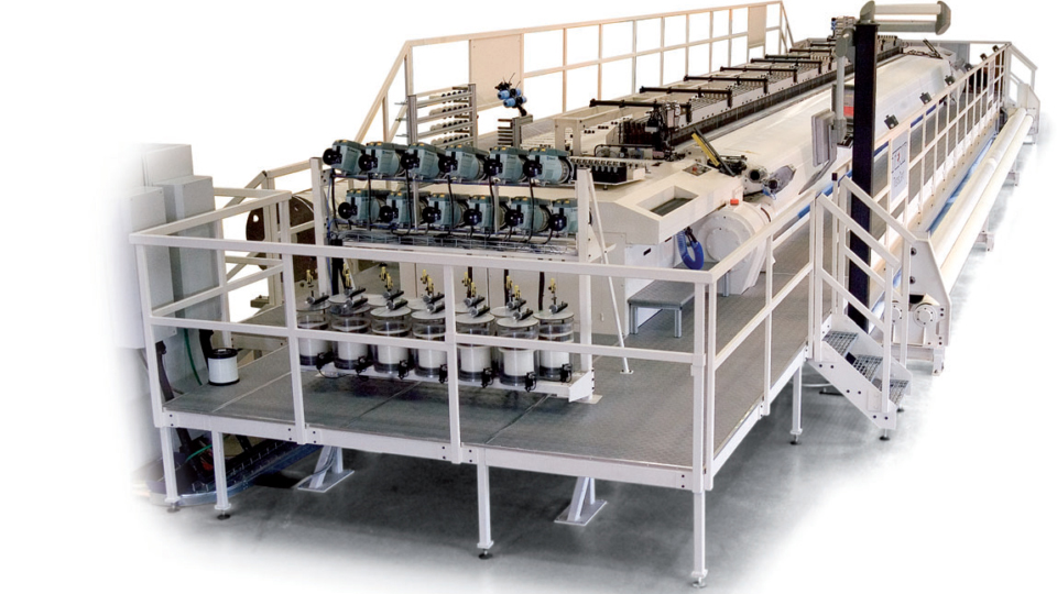 Texo AB wide-width weaving machines for the production of paper machine clothing (PMC). © Texo AB