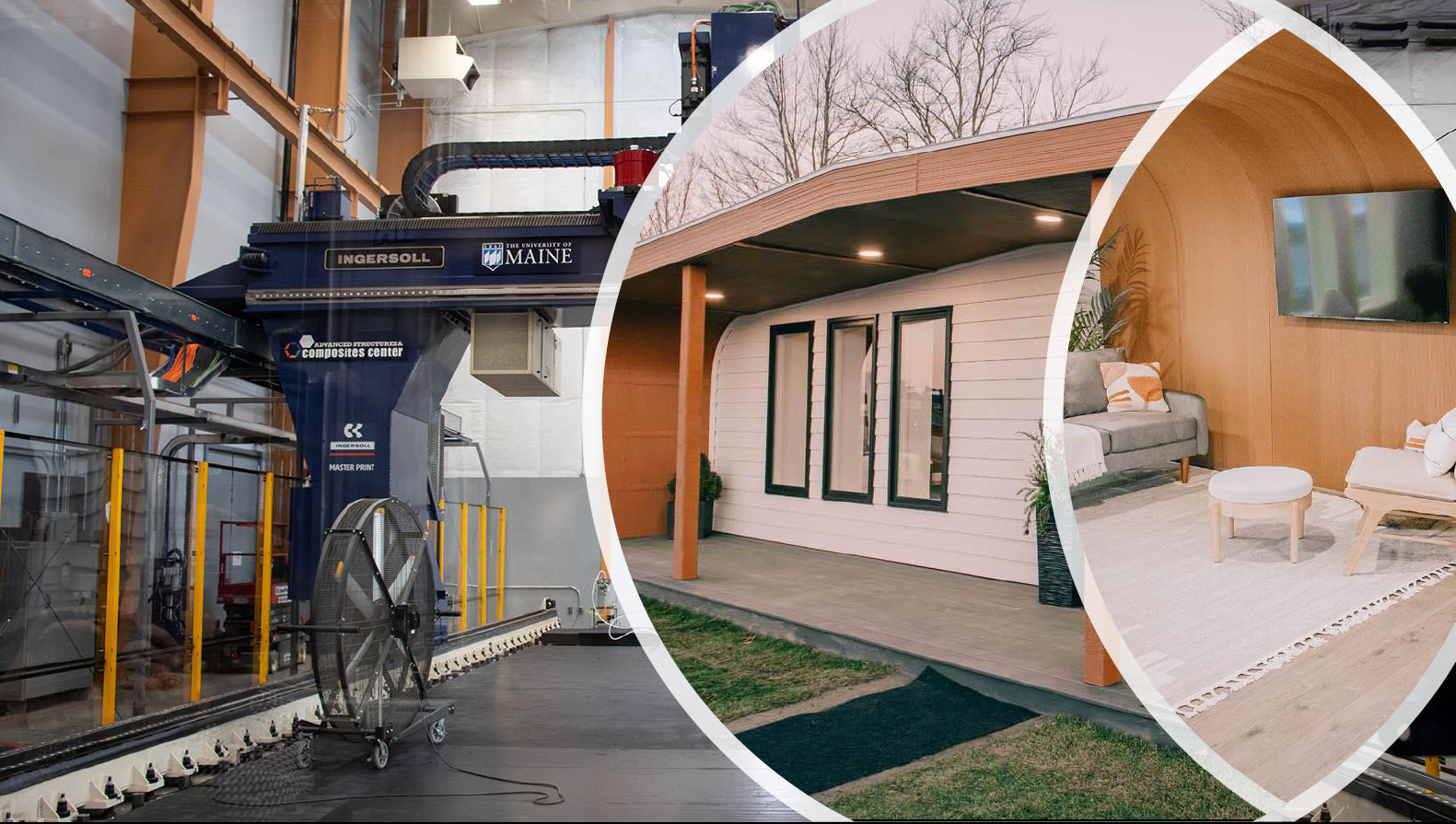 in 2019 the ASCC received no less than three Guinness World Records, one of which was for the world’s largest prototype polymer 3D printer It has recently introduced BioHome3D – the first 3D-printed house made entirely with bio-based materials. © University of Maine