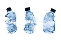 used water bottles