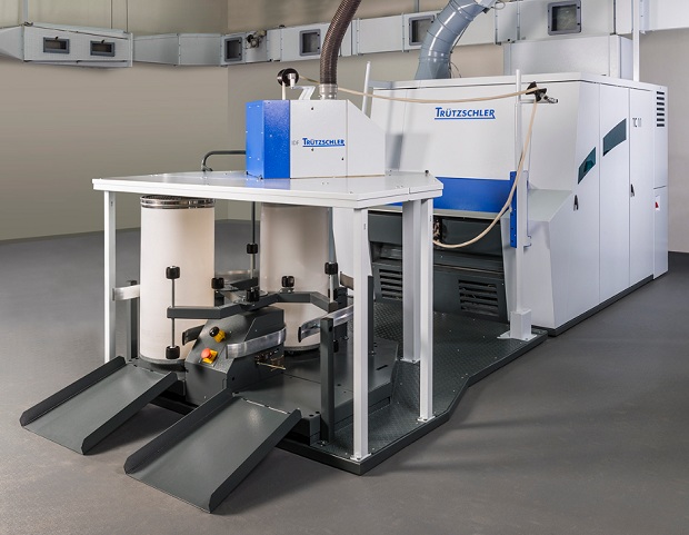 Direct spinning of slivers from the machine combination Card TC11 and IDF 2 saves considerable costs and provides a higher yarn quality, according to Truetzschler. © Truetzschler