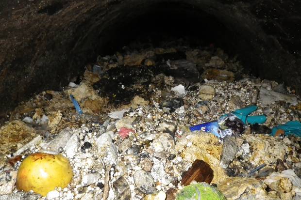 The Summer 2013 ‘fatberg’ in London – a drain-blocking lump of food fat mixed with nonwoven wet wipes the size of a bus and weighing fifteen tons.  