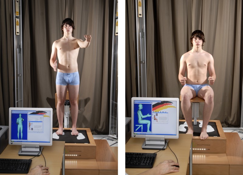 Contactless measuring in a 3D scanner. © SizeGERMANY