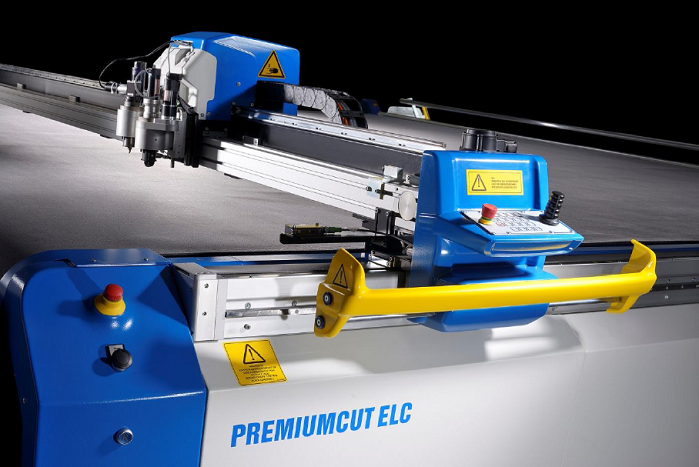 Topcut-CNC low layer cutter PREMIUMCUT with interchangeable tools. © Texprocess/ bullmer 