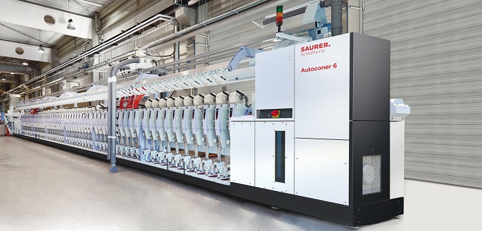 Autoconer 6, for maximum productivity, resource efficiency, quality and process reliability. © Saurer