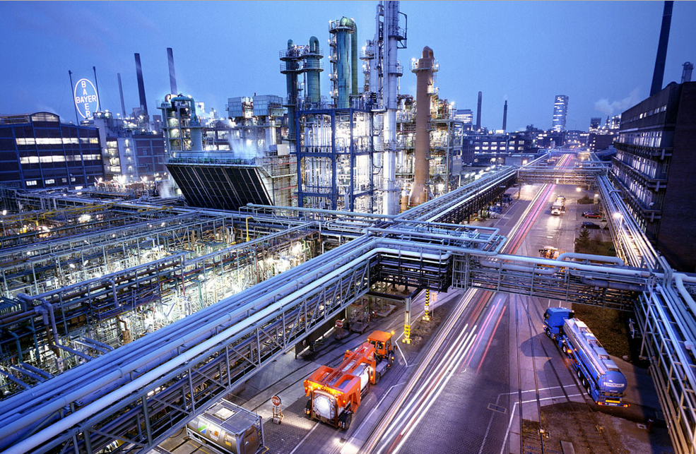 Production facilities in Leverkusen, Germany, where Bayer MaterialScience is headquartered. © Bayer MaterialScience