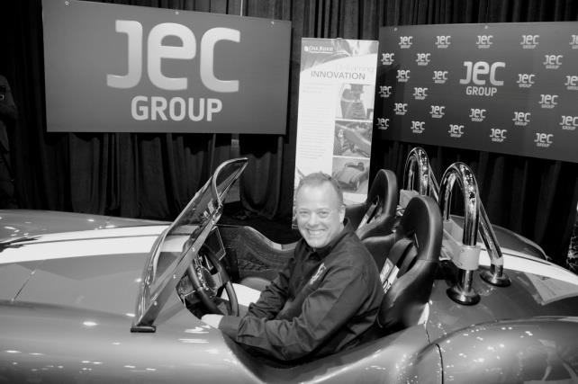 Ron Garan riding the 3-D Shelby Car. © JEC Group