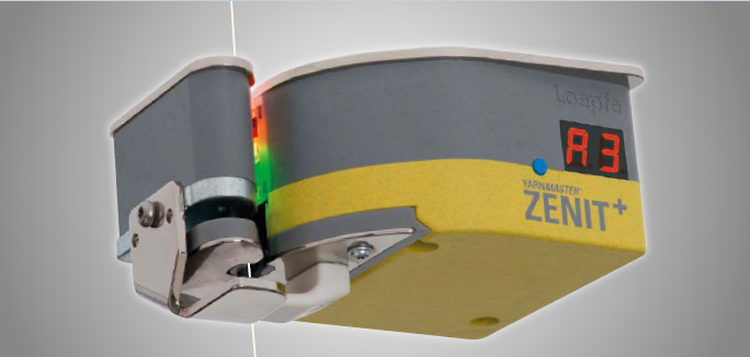The optical yarn clearer Zenit+ detects yarn faults in core yarns very reliably. © Loepfe