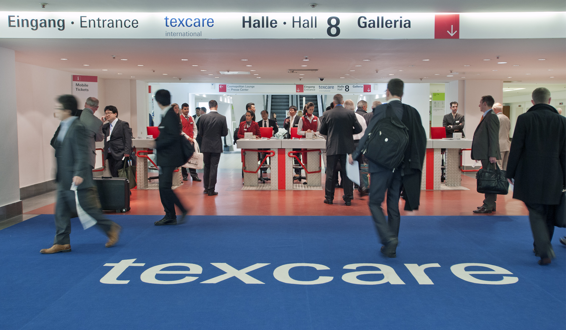 At the forthcoming Texcare, the exhibition area will grow in line with the huge demand, organisers report. © Messe Frankfurt GmbH / Petra Welzel