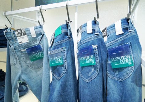 JadeFusion jeans display in store. © VF Corporation