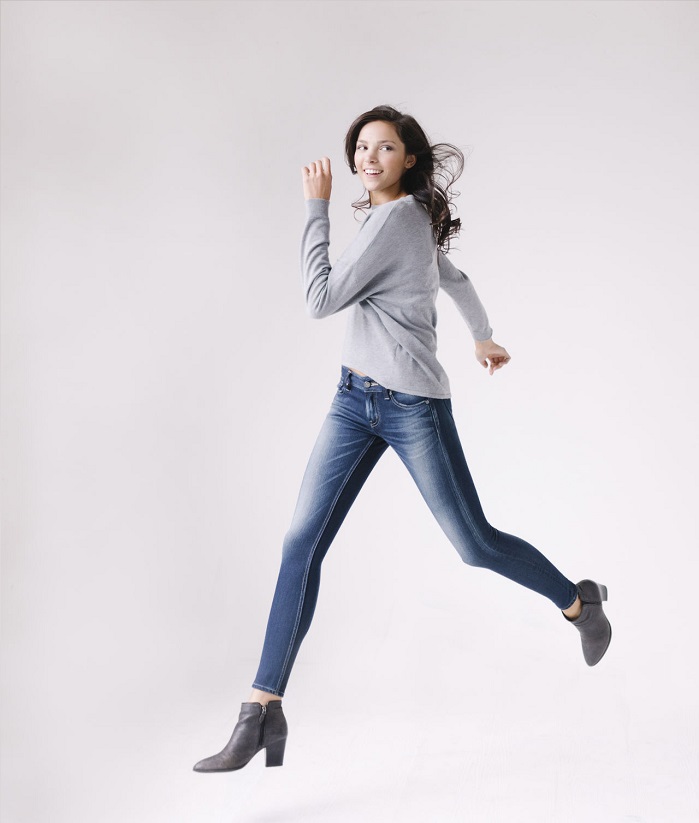 Fabrics made with Invista’s new knit denim technology can qualify for different Lycra brands. Shown here are everyday jeans made with the Lycra brand. © Business Wire/ Invista