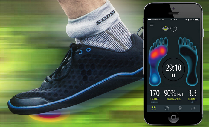The sock and anklet work together to provide runners with valuable data. © Sensoria 