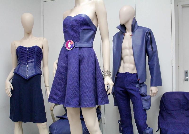 Seven designers were asked to create wearable fashion and accessories from 19 First Class and 23 Main Cabin seats and headrests. © Hawaiian Airlines