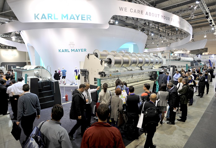 Karl Mayer’s exhibition team had recorded roughly 1,650 conversations during the ITMA trade show. © Karl Mayer 