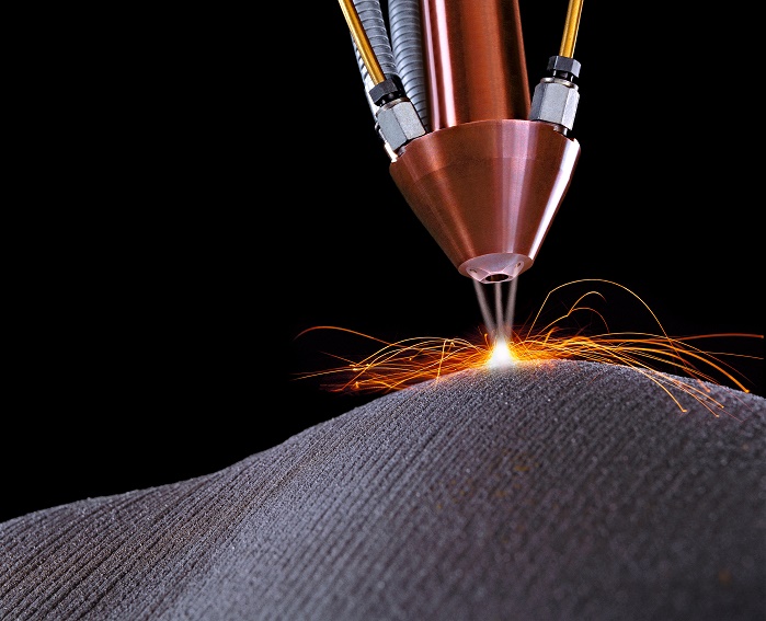 3D printing with laser and metal powder. © Trumpf GmbH + Co. KG