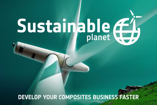 ‘Economic growth in a sustainable way’ is the motto of the SUSTAINABLE Planet. © JEC World 