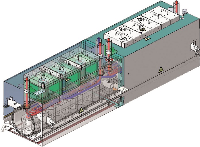 Less sensitive polymers can be manufactured with the standard SP8xB bico spinning unit. © Oerlikon 