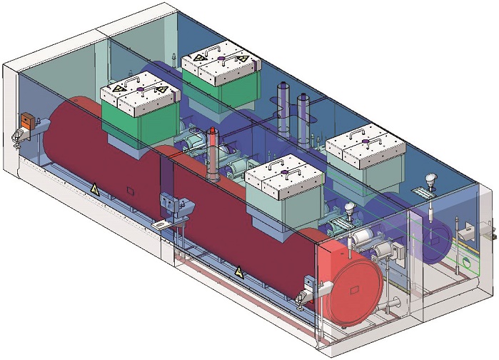 The new SP8xB dual temperature spin beam concept ensures the strict temperature separation between polymer type A and polymer type B. © Oerlikon 