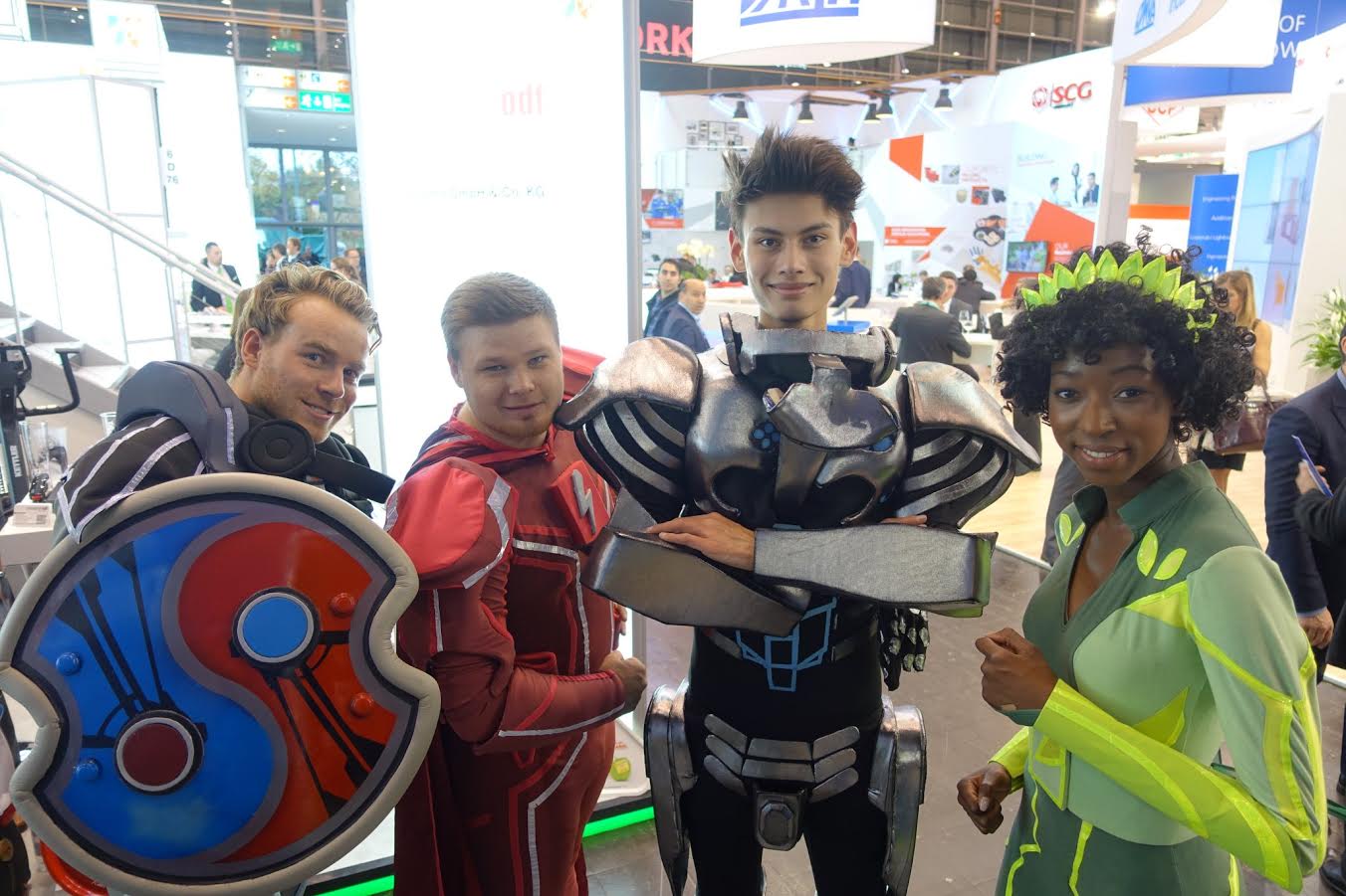‘The Technyl Force’ is Solvay’s latest superhero-themed campaign grabbing plenty of attention at the K 2016 plastics show. © Technyl Force