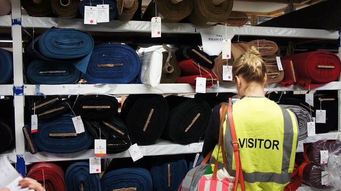Students were able to see textile production on an industrial scale. © Gill Gledhill (GGHQ)