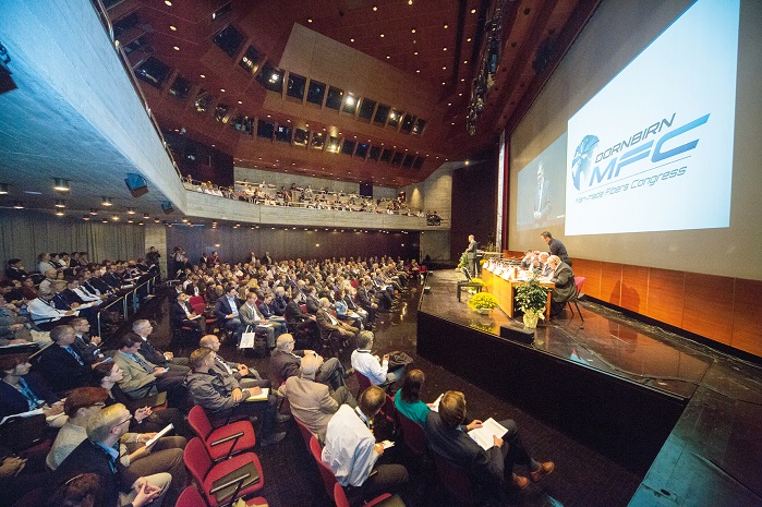 At Dornbirn-MFC, more than 800 participants from 30 countries were informed about the latest trends, developments and innovations, in more than 100 expert-lectures. © Dornbirn-MFC
