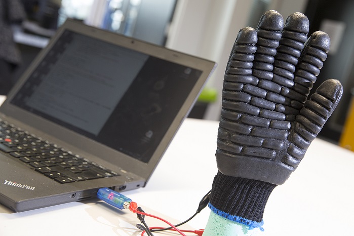 The e-glove prototype. © Nottingham Trent University