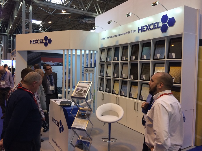 Hexcel’s booth at Advanced Engineering Show 2016. © Inside Composites 