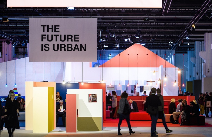 Under the title The Future is urban, international design experts visualised the megatrend of urbanisation. © Messe Frankfurt/Heimtextil  