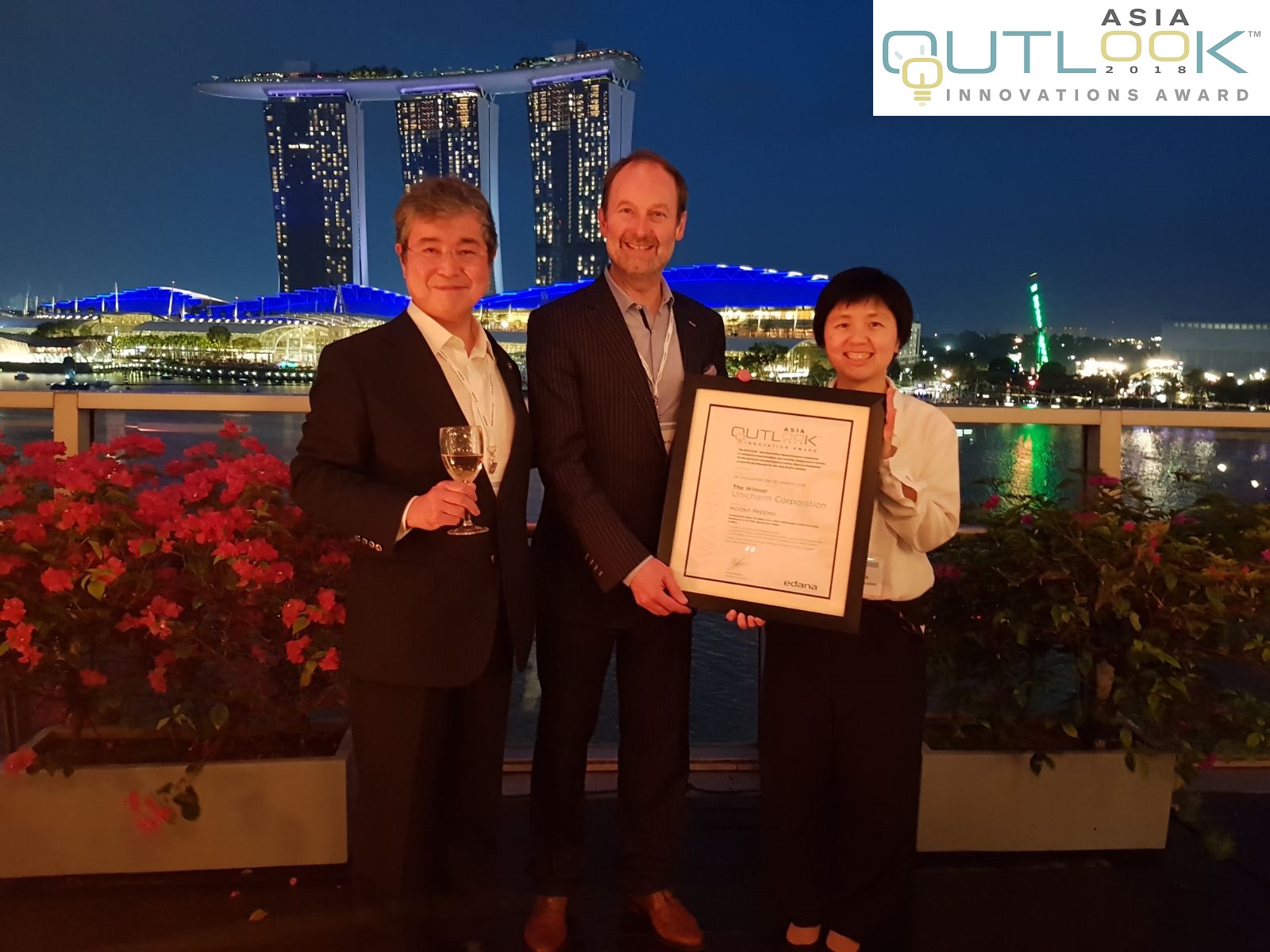 EDANA has announced Unicharm of Japan as the winner of the Outlook Asia Award. © EDANA 
