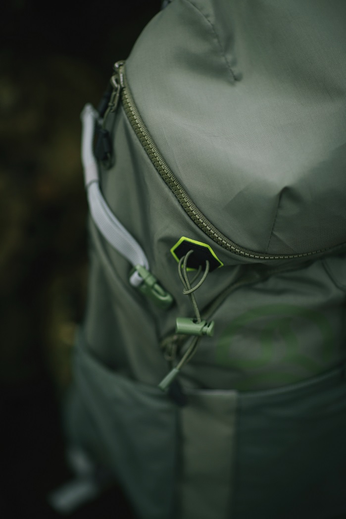 The primary textile Ternua will use for the trekking backpacks will be recycled nylon 210D R/S and 400D recycled polyester. © Ternua 