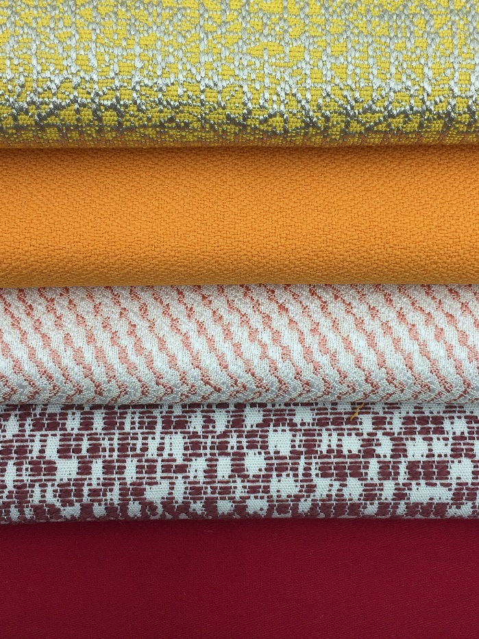 Fabrics by Rudolf Breuer Mechanische Weberei, Rubelli and Pugi. © Trevira