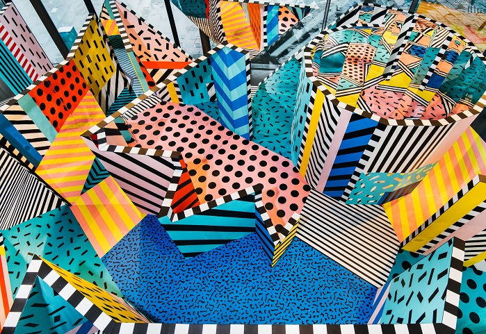 Pursue Play – Walala X Play by Camille Walala for Now Gallery, photography by Charles Emerson. © Heimtextil trend book