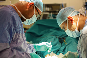 The utmost concentration is required in the operating theatre. Operating