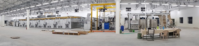 Panoramic view of the state-of-the-art technical textile plant at SVS Advanced Fabrics (SAF) with the multi-purpose BrÃ¼ckner coating line. © BrÃ¼ckner Textile Technologies