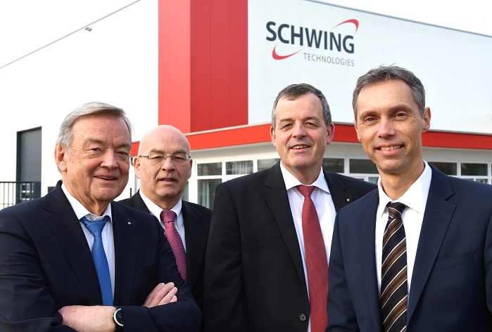 (from left) Ewald Schwing, Ralf Diederichs, Thomas Schwing and Alfred Schillert, Managing directors of Schwing Group. © Schwing Technologies