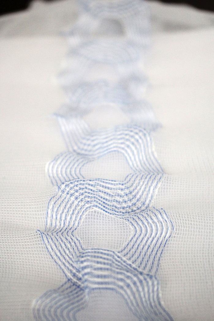 Conductive warp-knitted textile from the Textile Circuit platform. © Karl Mayer