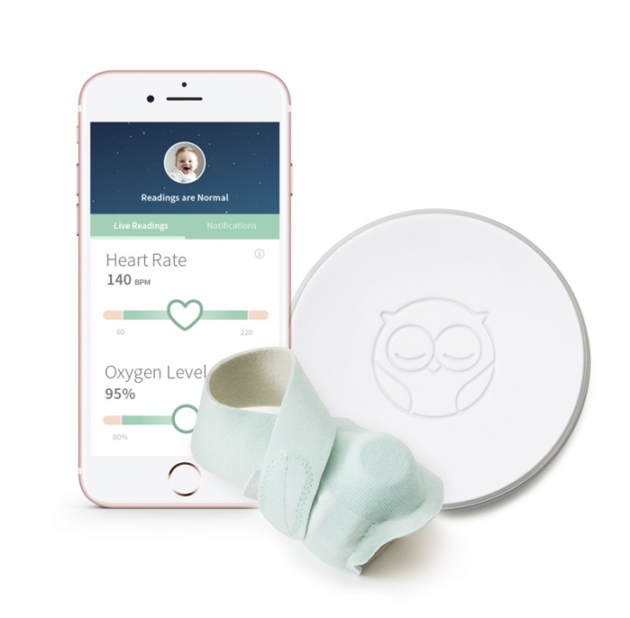 The Intexar Health technology is currently utilised by the infant monitoring category leader Owlet. © Owlet 