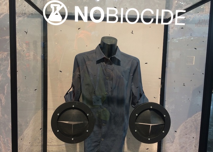 Jack Wolfskin mosquito-proof shirt at OutDoor by ISPO 2019. © Anne Prahl