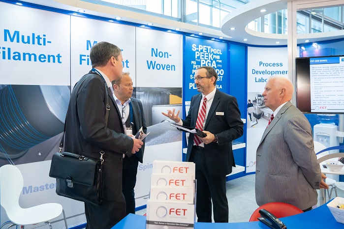 The FET stand at Techtextil Frankfurt. © FET