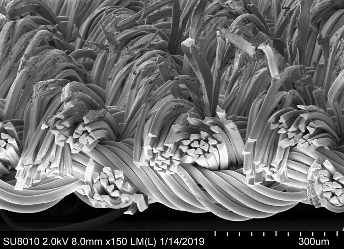 Fabricated surface cross section. © Teijin 