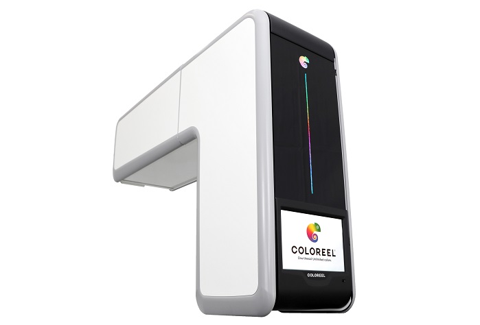 Coloreel thread colouring unit. © Coloreel